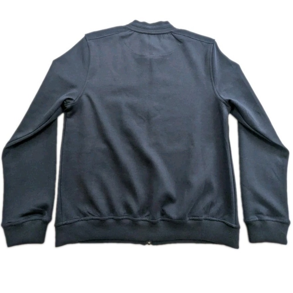 NWT Magaschoni Man Navy Blue Bomber Zipper Jacket Men's Size Small - Picture 2 of 6
